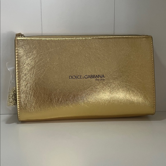 Dolce & Gabbana Gold Clutch With Perfume & Body Lotion-NEW - Picture 2 of 9